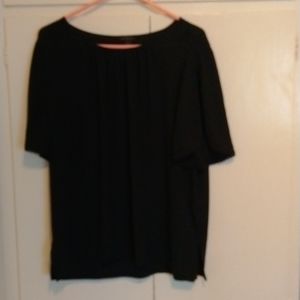Ann Taylor blouse with scalloped edges on sleeve